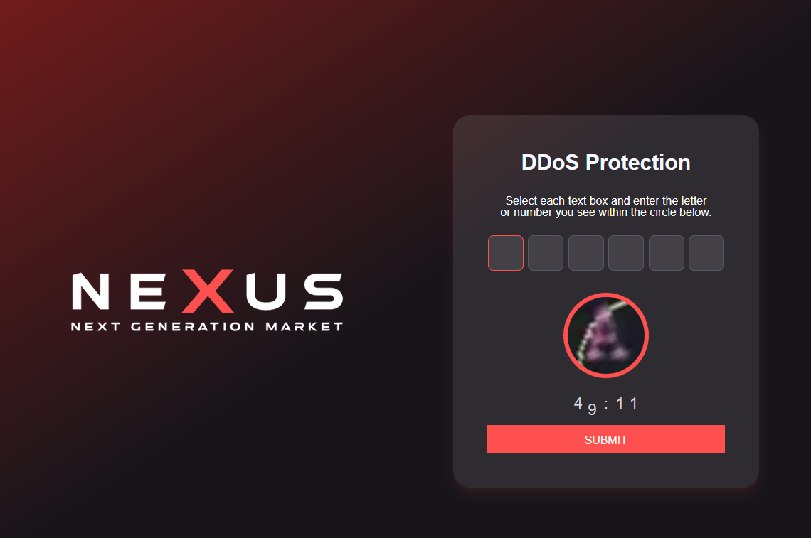 Nexus Market Link – CAPTCHA verification